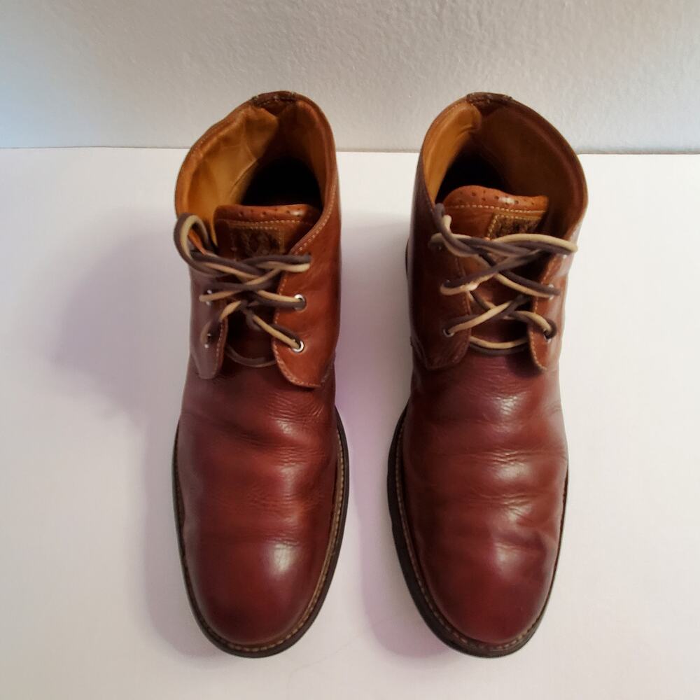 Martin Dingman Chukka Boots Mens 10 Leather Brown Lace Up Casual Brazil